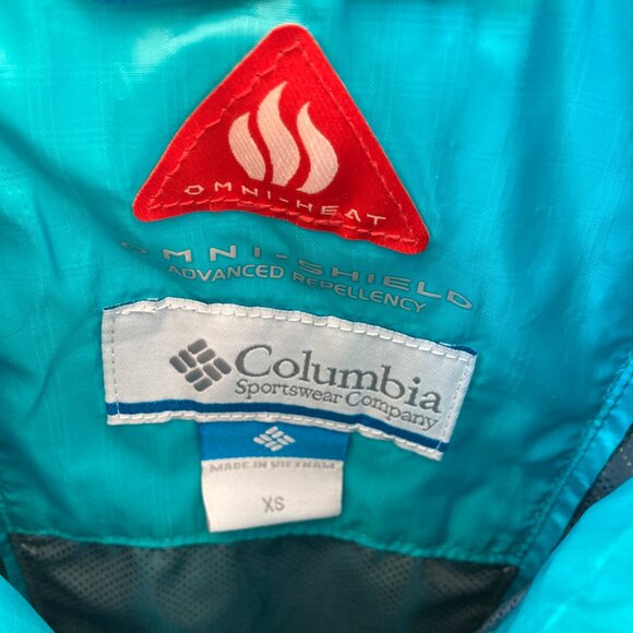 Columbia Womens Vest XS Omni Shield Black Full Zip Omni Heat Quilted. 3 pockets! - Picture 3 of 5